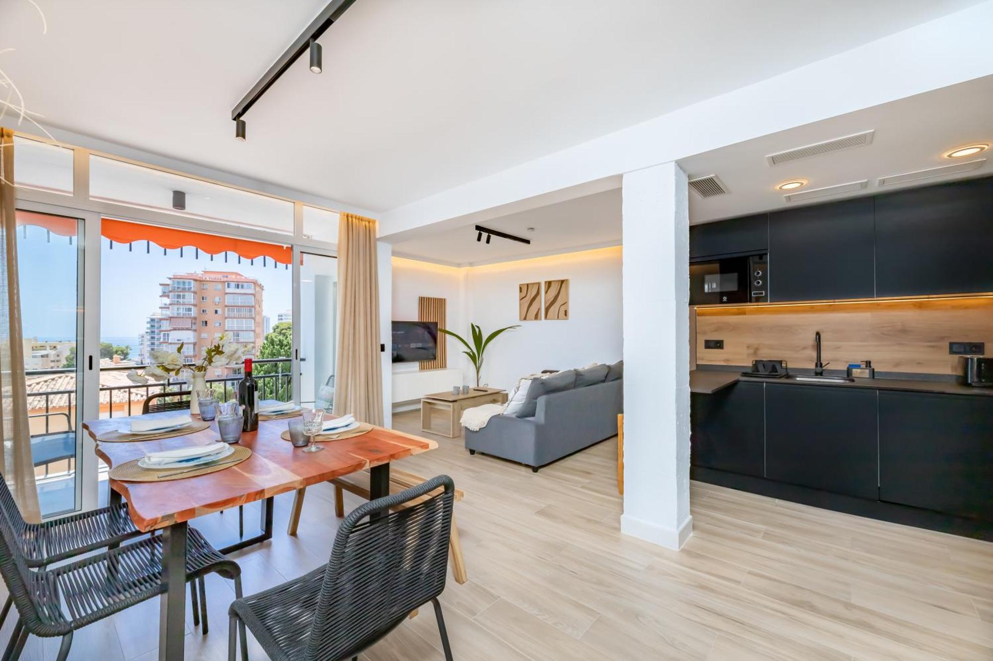 Apartamento Con Vistas Al Mar Cerca Del Puerto Benalmádena Exteriér fotografie